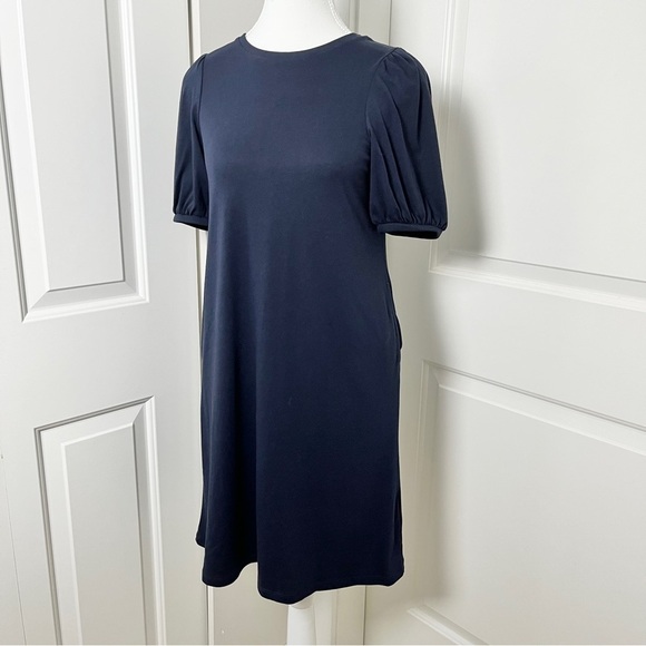Uniqlo Girls Smooth Cotton Jersey Dress - Navy, Size 150/Adult Small - Picture 14 of 16